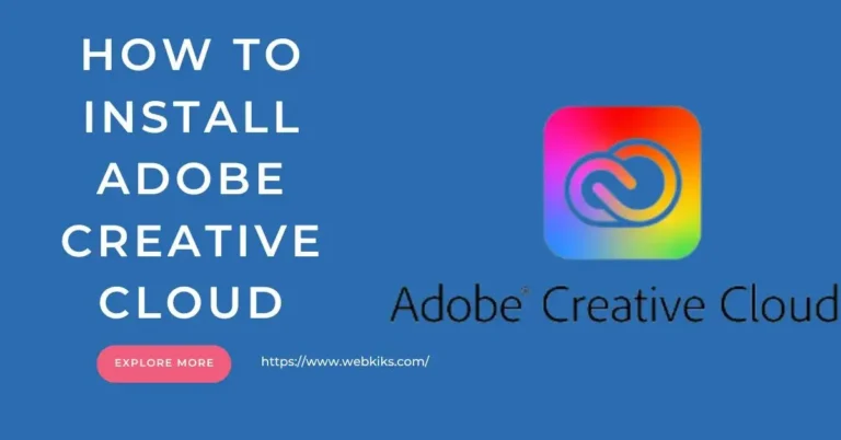 How To Install Adobe Creative Cloud