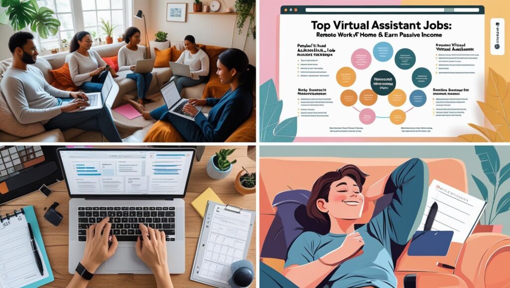 Top Virtual Assistant Jobs_ Remote Work From Home & Earn Passive Income