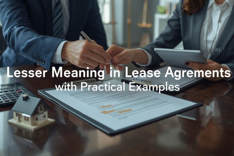 Lessor Meaning in Lease Agreements with Practical Examples