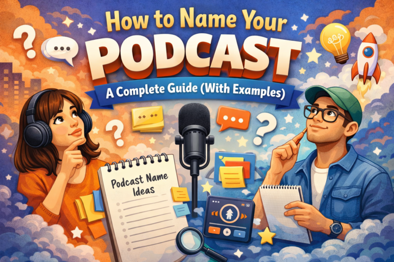 Learn How to Name Your Podcast with proven tips, creative ideas, and real examples to choose a catchy, memorable, and SEO-friendly podcast name.